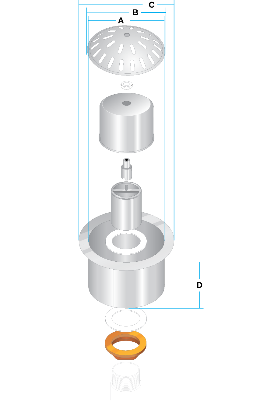Urinal Waste Traps - diagram